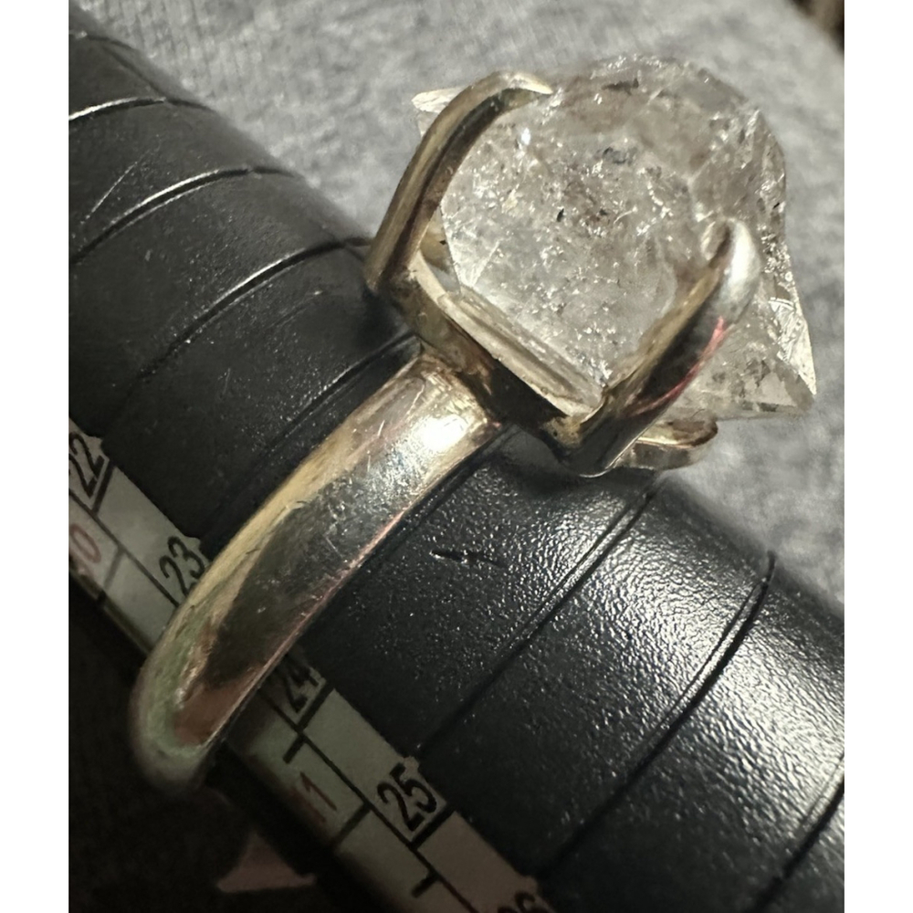Big Herkimer Diamond Ring Sz 11 925 Sterling Silver Jewelry Mega Quartz Energy - Picture 7 of 11